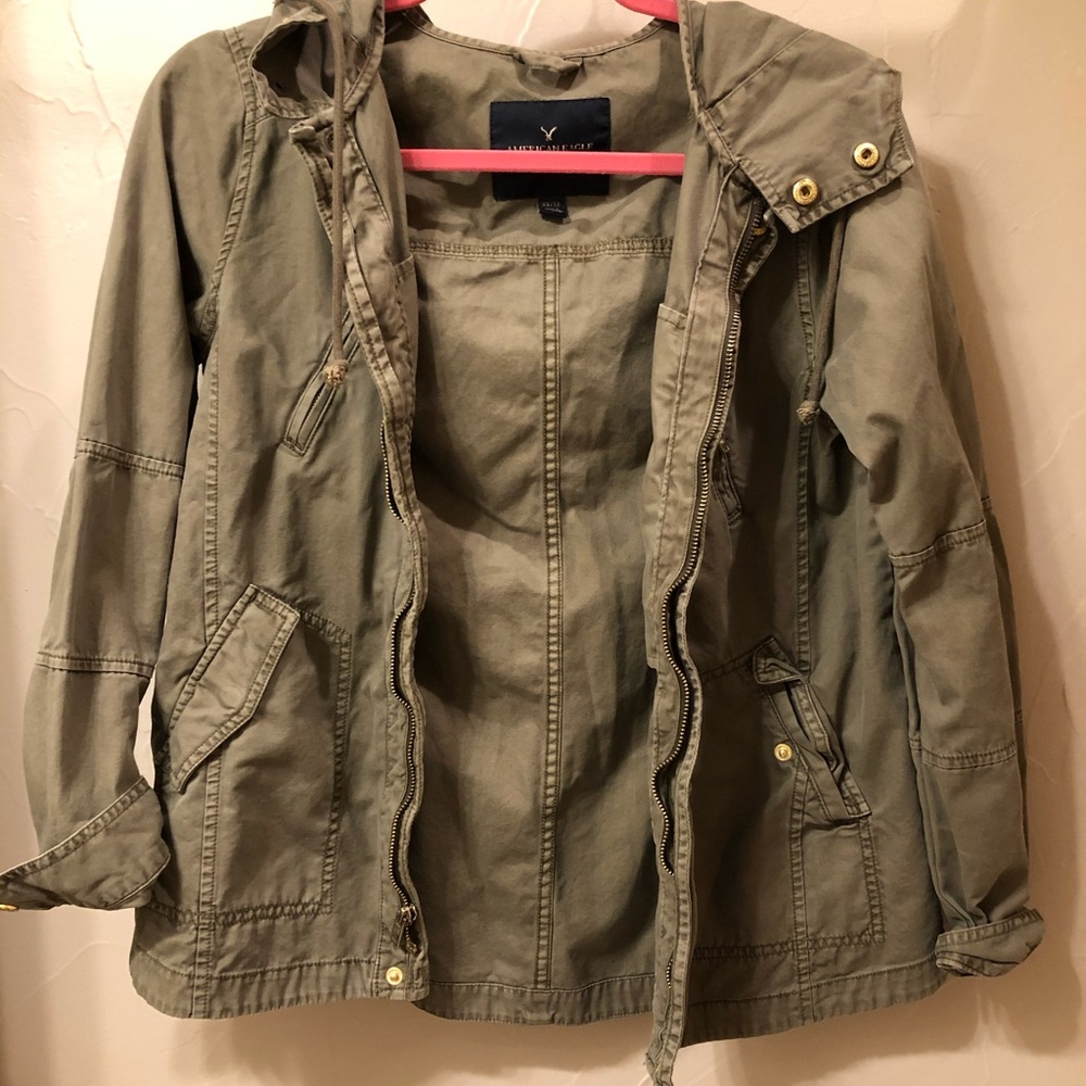 American Eagle green jacket